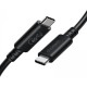 Кабель USB4.0 Thunderbolt Type-C M-M, 0,8 м, Gen 3 100W 40Gbps 8K@60Hz Choetech