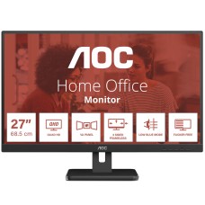 TFT 27" AOC Q27E3UAM, QHD, VA, 75Гц, DP, HDMI, USB-hub, колонки, чорний