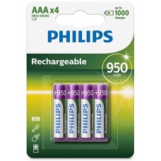 Акумулятор AAA/LR03 MULTILIFE 950mAh, Philips, Blister/4pcs