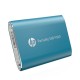 SSD external, USB 3.2 Gen1 Type-C  500Gb, HP P500, TLC, Blue, синій, Retail