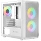 Корпус LogicConcept PORTOS MESH+GLASS ARGB fans 3x120mm WHITE без БЖ mATX