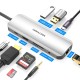 Док-станція USB3.1 Type-C --> HDMI/USB 3.0x2/RJ45/USB-C/SD/TF/TRRS 3.5mm/PD 100W Hub 9-in-1 Vention