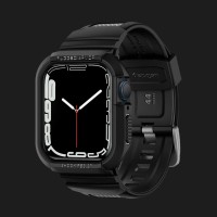 Чохол-ремінець Spigen Rugged Armor Pro для Apple Watch 44/45mm (Black)