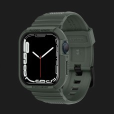 Чохол-ремінець Spigen Rugged Armor Pro для Apple Watch 44/45mm (Military Green)