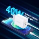 Зарядний пристрій 2xUSB 40W PD (2xType-C) PD CD243 Ugreen Білий