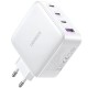 Зарядний пристрій 4xUSB 100W GaN (3хUSB-C+USB-A) білий CD226 Ugreen