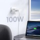 Зарядний пристрій 4xUSB 100W GaN (3хUSB-C+USB-A) білий CD226 Ugreen