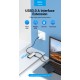 Док-станція USB3.1 Type-C --> HDMI/VGA/USB 3.0/PD 100W Hub 4-in-1 Vention