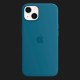 Оригінальний чохол Apple Silicone Case with MagSafe для iPhone 13 (Blue Jay) (MM273)