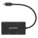 Док-станція USB3.1 Type-C --> HDMI/DVI-I/VGA Black Manhattan