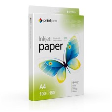 Фотопапір PrintPro глянцевий 180г/м2 A4 100арк (PGE180100A4)