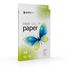 Фотопапiр PrintPro глянцевий 180г/м2 A4 50арк (PGE180050A4)