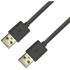 Кабель USB AM-AM, 1.0 м, чорний