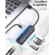 Хаб USB 3.0 -> 3хUSB 3.0/2хTRS Audio/USB Micro 1.0 м. Vention