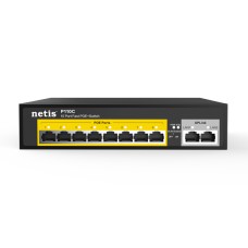 Комутатор Netis P110C, 8хPOE 10/100 Мбіт/с, 2х10/100 Мбіт/с RJ45