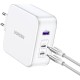 Зарядний пристрій 3xUSB 140W GaN (2хUSB-C+USB-A) CD289 with C to C Cable 1.5 м White Ugreen