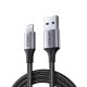 Кабель USB AM-Lightning M, 2.0 м, 2.4A, Чорний, US199 UGREEN