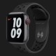 Оригінальний ремінець для Apple Watch 42/44/45/49 mm Nike Sport Band (Anthracite / Black) (MX8E2)