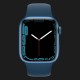 Apple Watch Series 7 45mm Blue Aluminum Case with Abyss Blue Sport Band (MKN83)