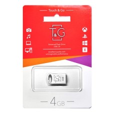 Флеш-накопичувач USB 4GB T&G 105 Metal Series Silver (TG105-4G)