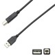 Кабель USB AM-BM, 2.0 м, Kingda