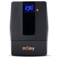 Джерело безперебійного живлення NJOY Horus Plus 600 (PWUP-LI060H1-AZ01B) Lin.int., AVR, 2 x евро, USB, LCD, пластик