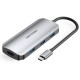 Док-станція USB3.1 Type-C --> HDMI//USB 3.0x3/PD 100W Hub 6-in-1 Vention