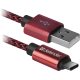 Кабель USB AM-Type-C M, 1.0 м, червоний, 09-03T PRO Defender