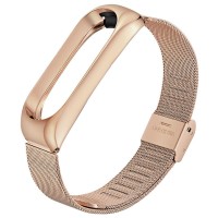 Ремінець BeCover Metal для Xiaomi Mi Band 4/3 Rose Gold (704654)