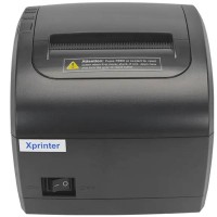 Друкарка чеків Xprinter XP-Q838L (термодрук, 230 мм/с, стрічка 80 мм, USB+Lan, авторізак, чорний)