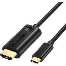 Кабель USB 3.1 Type-C M - HDMI M, 3.0m Thunderbolt 3 4K чорний Choetech