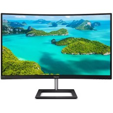 TFT 31.5" Philips 325E1C, VA, QHD, вигнутий, VGA, HDMI, DP, чорний з сріблястим