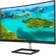 TFT 31.5" Philips 325E1C, VA, QHD, вигнутий, VGA, HDMI, DP, чорний з сріблястим