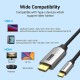 Кабель USB 3.1 Type-C M - HDMI M, 1.5m 4K 60 Гц Thunderbolt 3 HDCP2.2 PVC Black Vention