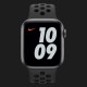 Оригінальний ремінець для Apple Watch 38/40/41 mm Nike Sport Band (Anthracite / Black) (MX8C2)