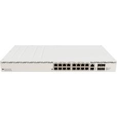 Комутатор Mikrotik CRS320-8P-8B-4S+RM 17х10/100/1000 Мбіт/с, 8x802.3bt PoE-out, 4x10G SFP+, ROS L5,