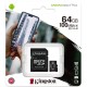 Memory card microSDXC 64Gb Kingston Canvas Select Plus 100R A1 C10, Retail + adapter