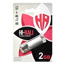 Флеш-накопичувач USB 2GB Hi-Rali Rocket Series Silver (HI-2GBRKTSL)