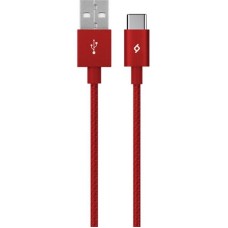 Кабель Ttec AlumiCable USB - USB Type-C (M/M), 1.2 м, Red (2DK18K)