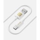 Кабель Luxe Cube USB - USB Type-C (M/M), 3 А, 1 м, білий (8889998698469)