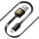 Кабель Luxe Cube Flat USB - micro USB (M/M), 1 м, чорний (2231252966013)