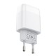 Зарядний пристрій Hoco C72A Glorious (1USB, 2.1А) White (6931474713001) + кабель MicroUSB