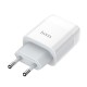 Зарядний пристрій Hoco C73A Glorious (2USB, 2.4А) White (6931474713056) + кабель Lightning