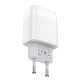 Зарядний пристрій Hoco C73A Glorious (2USB, 2.4А) White (6931474713056) + кабель Lightning