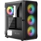 Корпус LogicConcept PORTOS MESH+GLASS ARGB fans 4x120mm BLACK без БЖ ATX