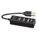 Концентратор USB 2.0 Frime 4хUSB2.0 Black (FH-20000)