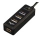 Концентратор USB 2.0 Frime 4хUSB2.0 Black (FH-20000)