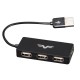 Концентратор USB 2.0 Frime 4хUSB2.0 Black (FH-20030)