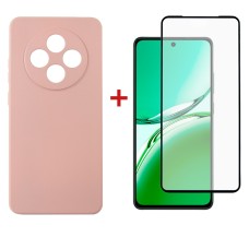 Чохол-накладка Dengos для Oppo Reno 12 F/FS Pink (DG-KM-116) + захисне скло