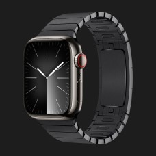 Apple Watch Series 9 41mm GPS + LTE, Graphite Stainless Steel Case with Space Black Link Bracelet (2023)